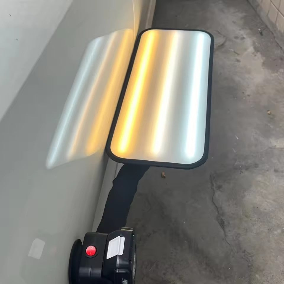 Large Light Panel Car Dent PDR Light With Electric Suction Cups, 9 Light Styles Adjustment,Optional With Two 6000 MAh Batteries And A Fast Charging Dock ,Paintless Dent Repair Tool
