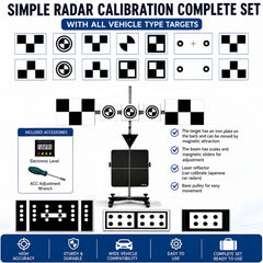 Équipement de calibrage radar à cible ACC toutes marques pour voiture, réflecteur, kit d'outils de calibrage ADAS