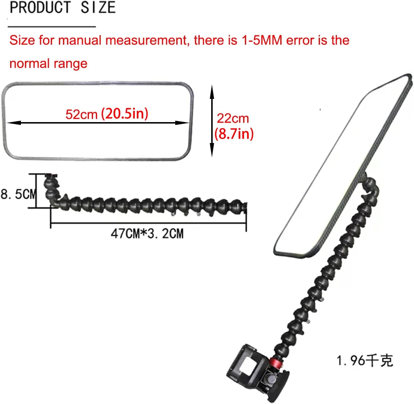 50*20cm Large Light Panel Car Dent PDR Light, Optional With Two 3000 MAh Batteries And A Fast Charging Dock ,9 Light Styles Adjustment, Paintless Dent Repair Tool ,Car Dent Light Board ,Car Dent Tools