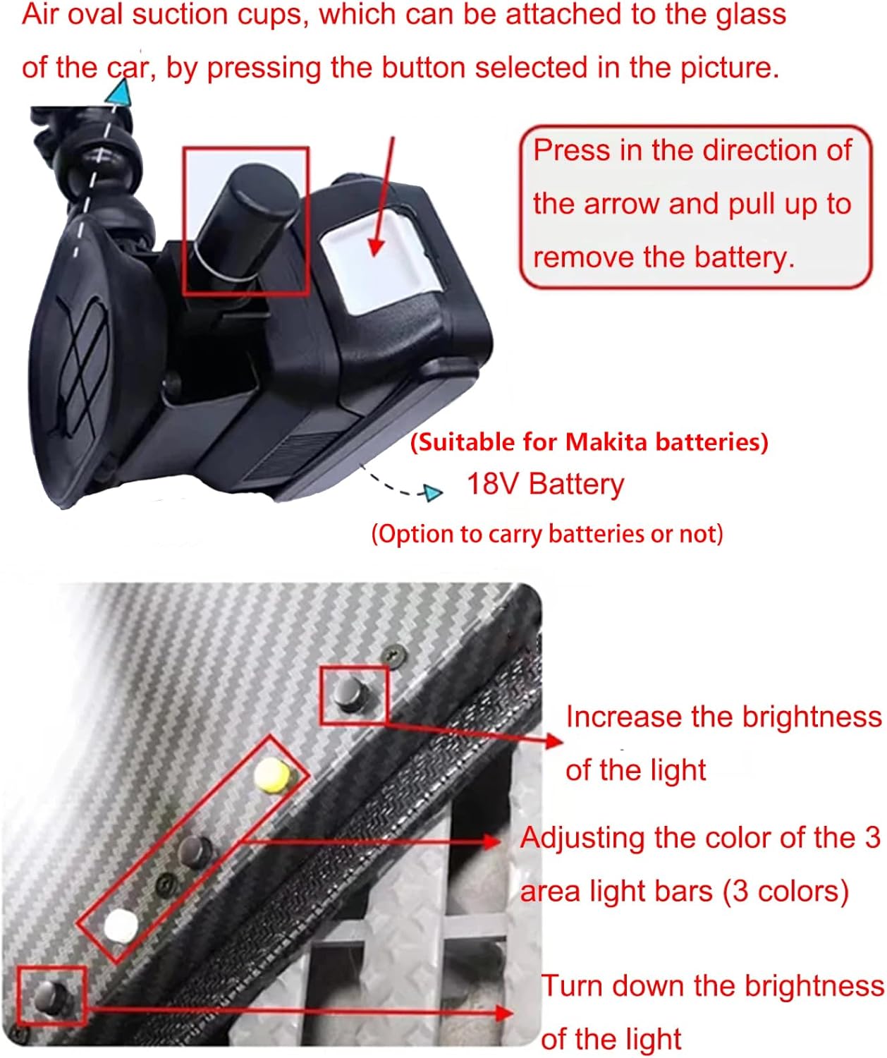 50*20cm Large Light Panel Car Dent PDR Light, Optional With Two 3000 MAh Batteries And A Fast Charging Dock ,9 Light Styles Adjustment, Paintless Dent Repair Tool ,Car Dent Light Board ,Car Dent Tools