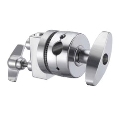 Heavy Duty Stainless Steel Stand Grip Head 4 Hole Diameter with 4mm, 11mm, 15mm, 16mm Mounting Universal Clip Suitable for C-Mou