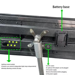 Heavy Duty Three Folds PDR Lamp Stand Car Dents Repair Leveling Lights Repair Tools LED Light Reflector 100*25cm Light Board