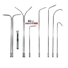 Carbon fiber handle quickly remove the hook that extends into the car door glass to repair the dent adjustable handle length