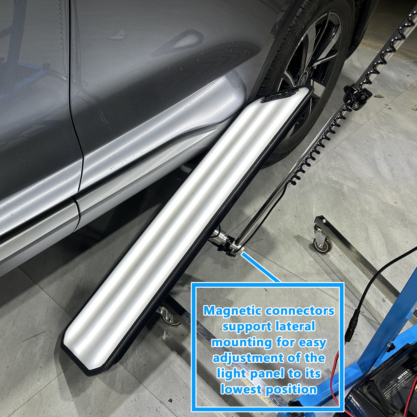 Heavy Duty PDR Shelf Light With Freely Adjustable Hydraulic Bracket,Dent Repair Tools, LED Light Reflection Board