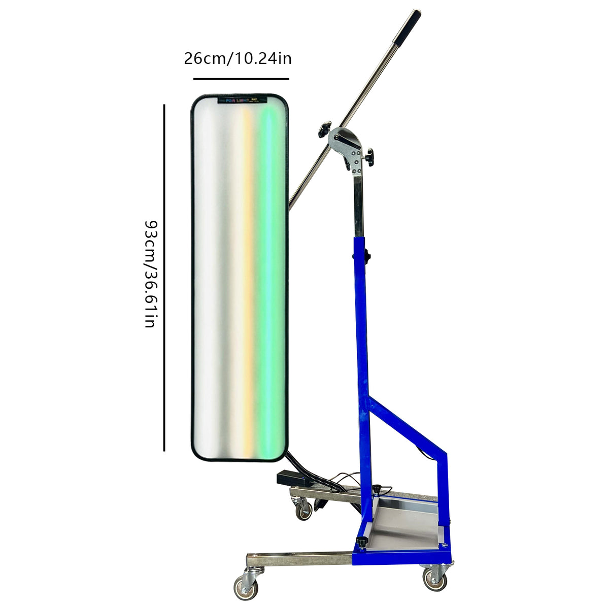 Heavy Duty PDR Light ,Includes Light Stand ,with a green light source,PDR LED Lamp Reflector Board Dent Repair Tools ,LED Light Reflection Board With Adjustable ,Battery Not Included