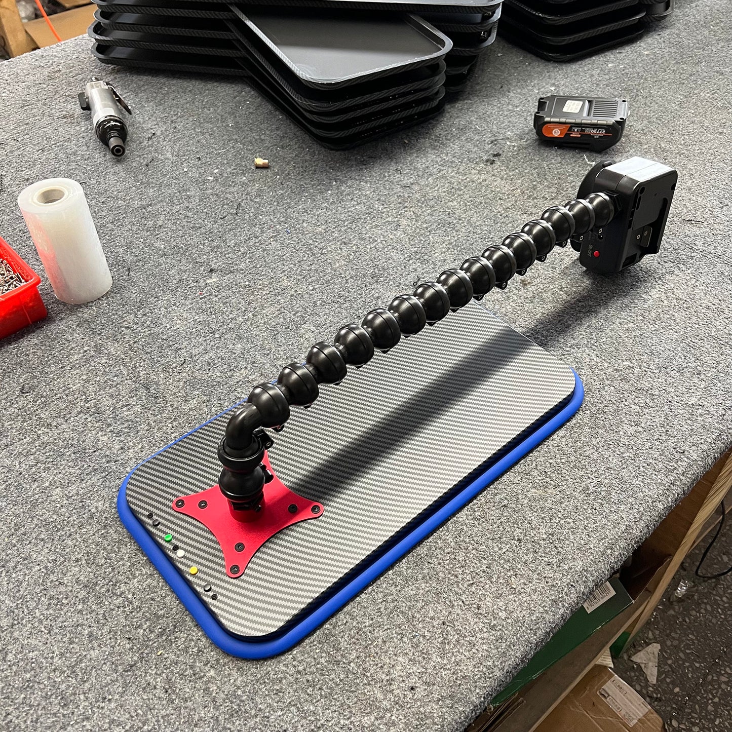Car Dent PDR Light With Electric Suction Cups, 9 Light Styles Adjustment,Optional With Two 6000 MAh Batteries And A Fast Charging Dock, Paintless Dent Repair Tool