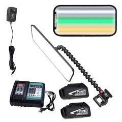 40*20cm Car Dent PDR Light,12 Light Color Styles Adjustment, Paintless Dent Repair Tool Car Dent Light Board Car Dent Tools