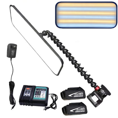 50x20cm Large Light Panel Car Dent PDR Light optional Electric Suction Cups optional  Two 6000 MAh Batteries And A Fast Charging Dock Paintless Dent Repair Tool