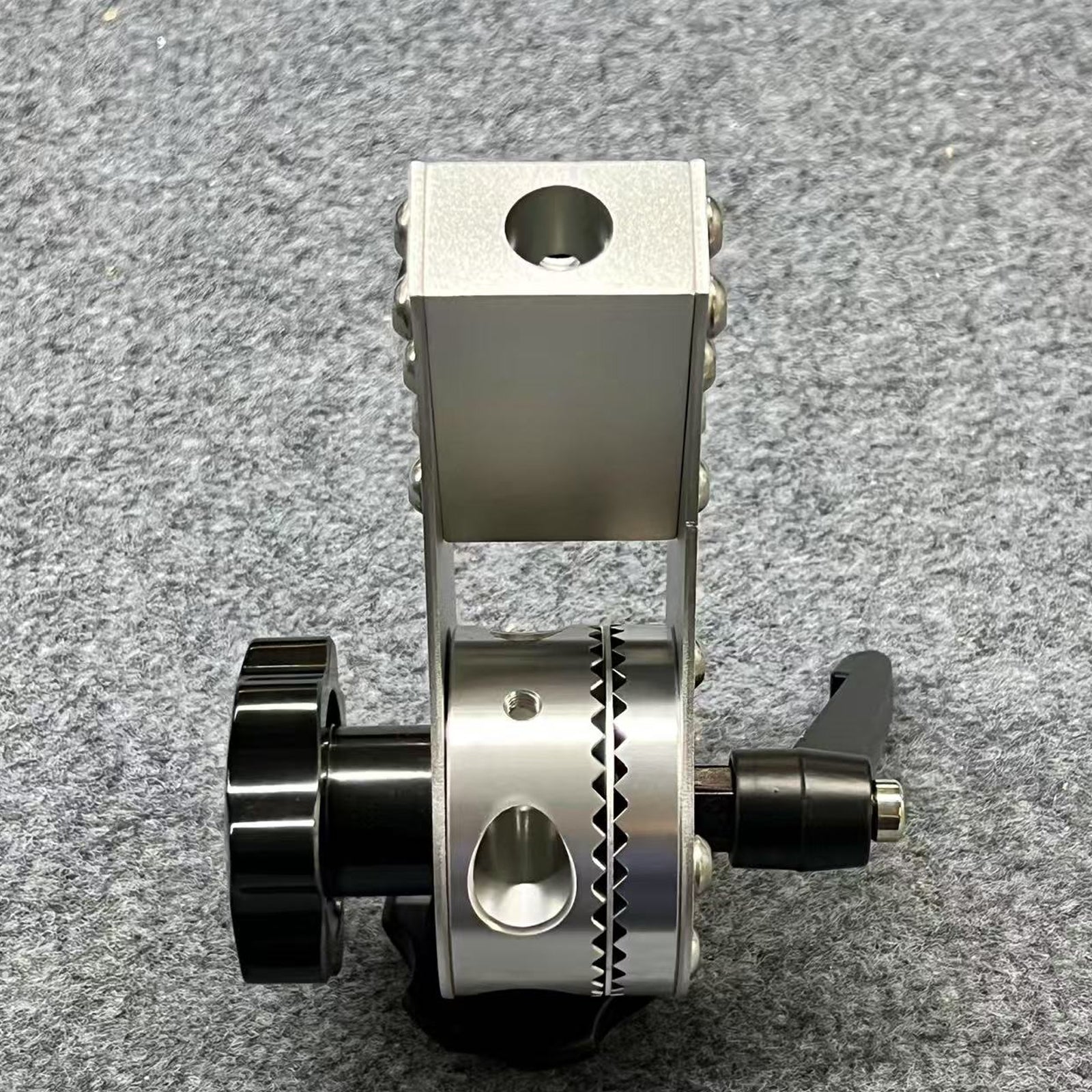 Heavy Duty Stainless Steel Stand Grip Head, 21.3mm And 19.3mm Dual Hole Mounting Universal Clip