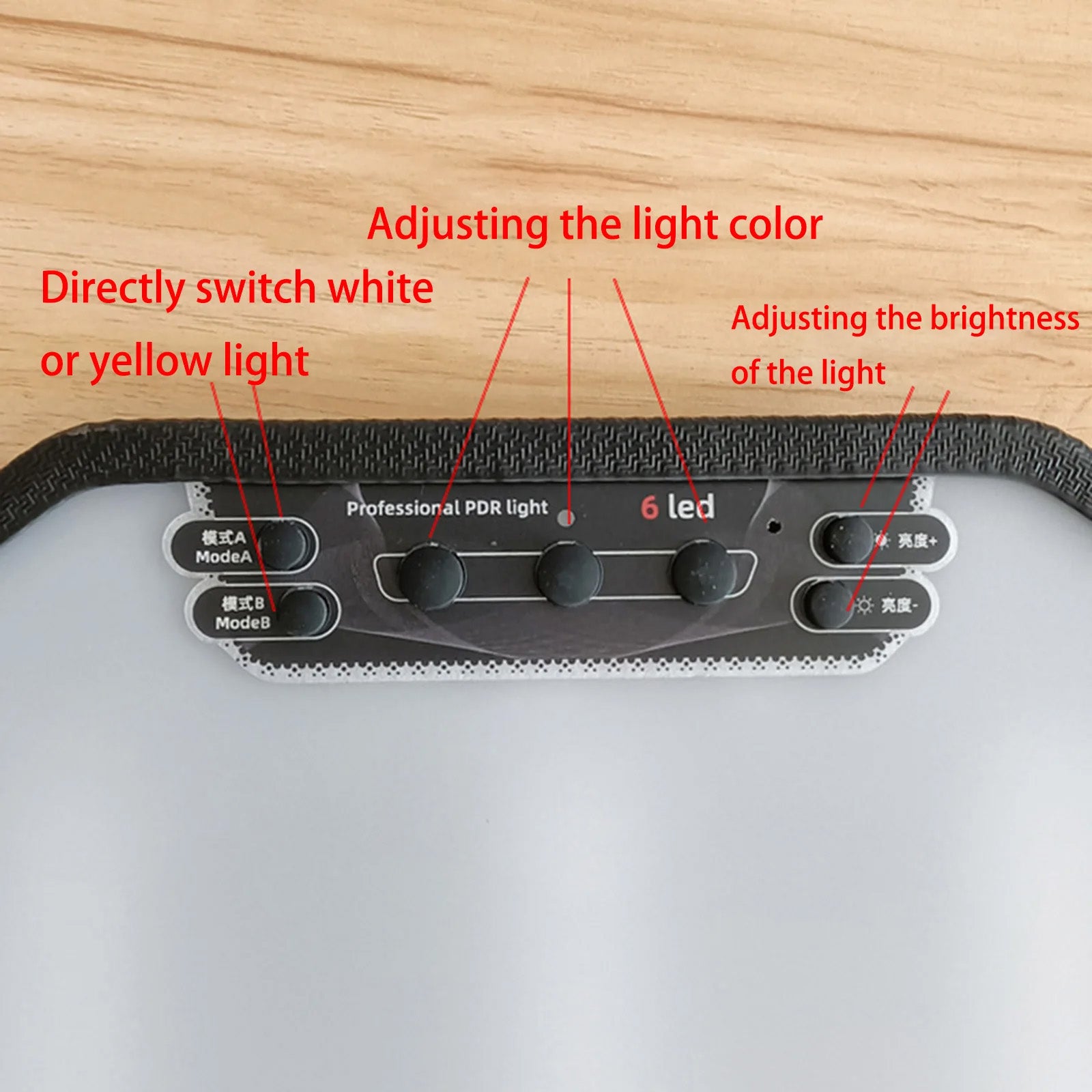 Large Car Dent PDR Light Heavy Duty PDR Light PanelDent Repair Lamp 6 Lamp Led Dimmable Lighting Stripe Line Board Paintless Dent Removal Repair Tool