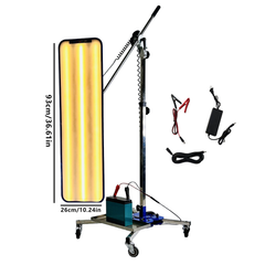 Professional PDR Paintless Dent Repair Leveling Lamp Stand, With A Freely Adjustable Shelf Light，Portable Storage