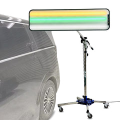 Professional PDR Paintless Dent Repair Leveling Lamp Stand, Equipped with a green light source,With A Freely Adjustable Shelf Light，Portable Storage