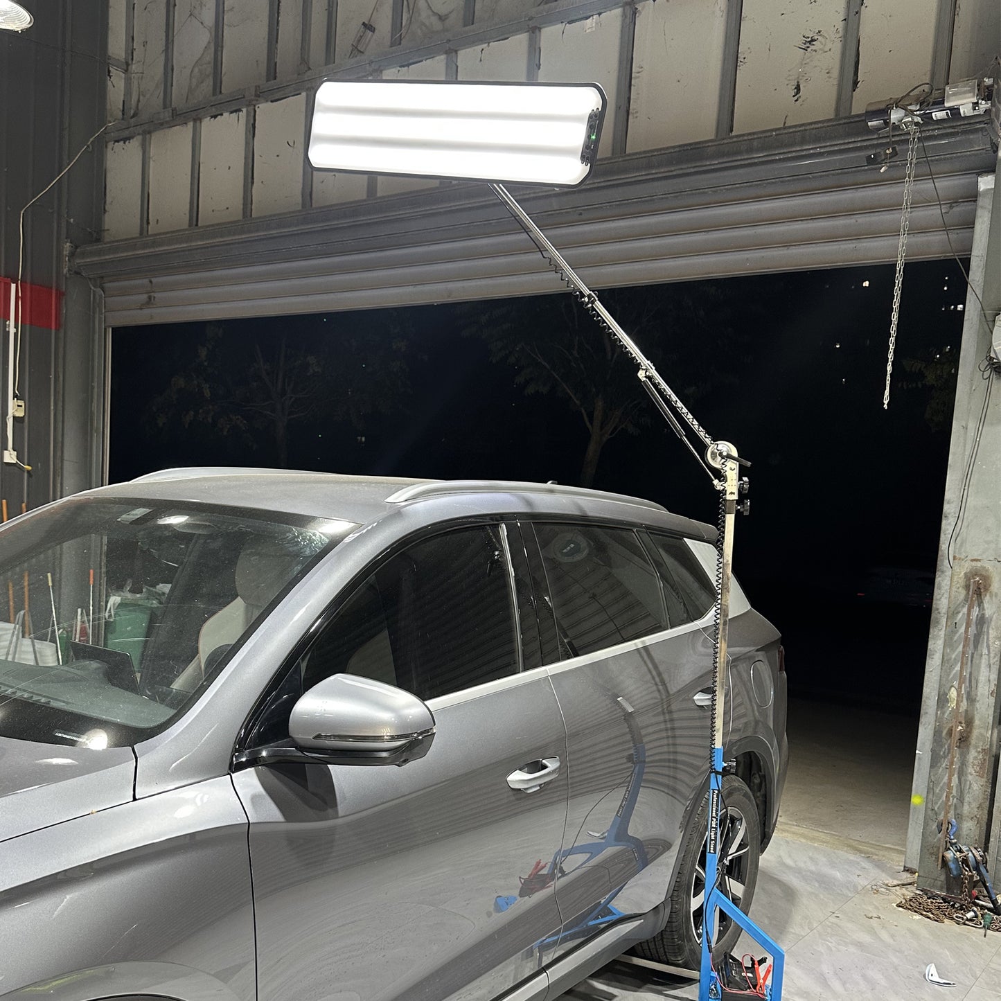 Heavy Duty PDR Shelf Light With Freely Adjustable Hydraulic Bracket,Dent Repair Tools, LED Light Reflection Board