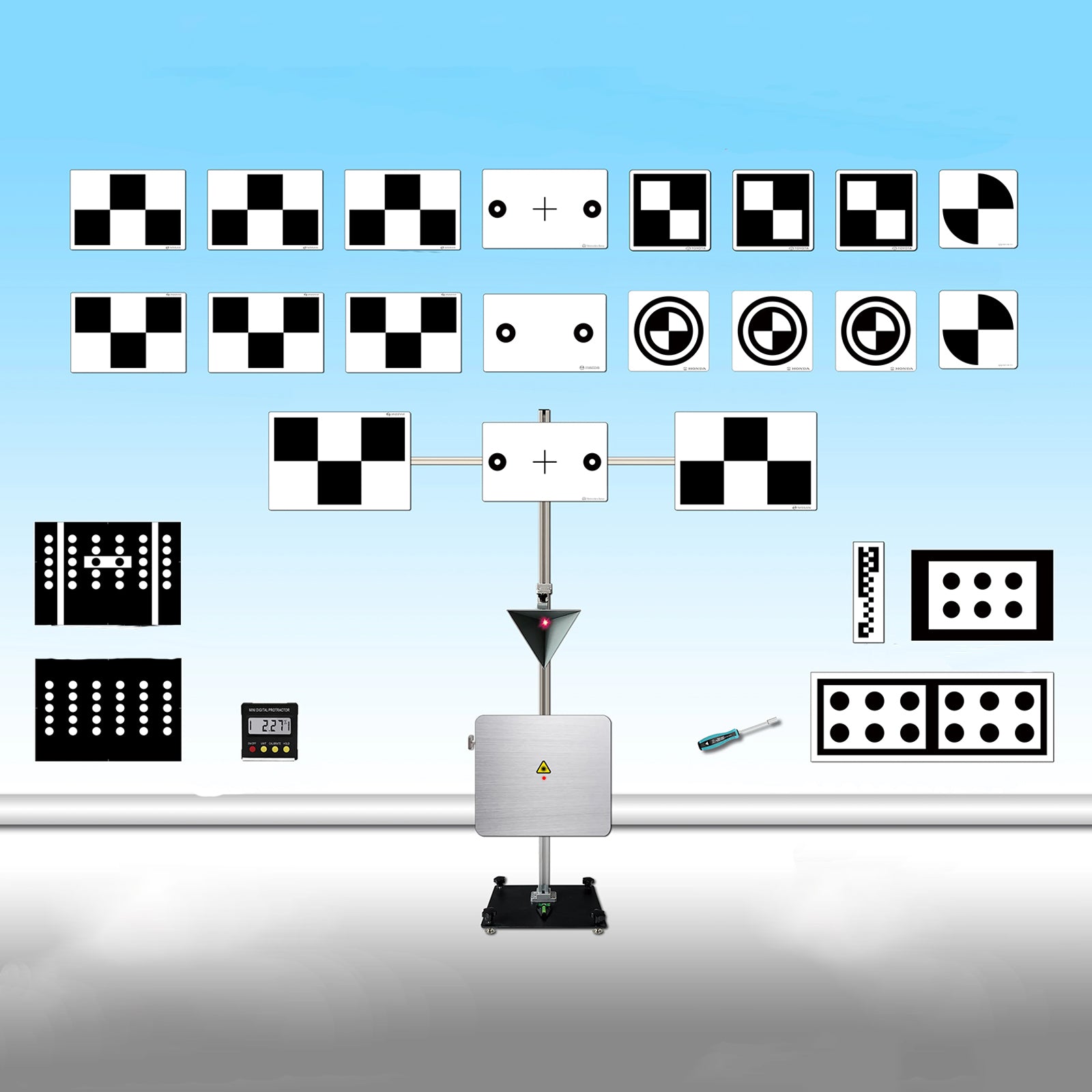 Full-range Car ACC Target Millimeter-wave Radar Calibration Reflector ADAS Calibration Tool Kit
