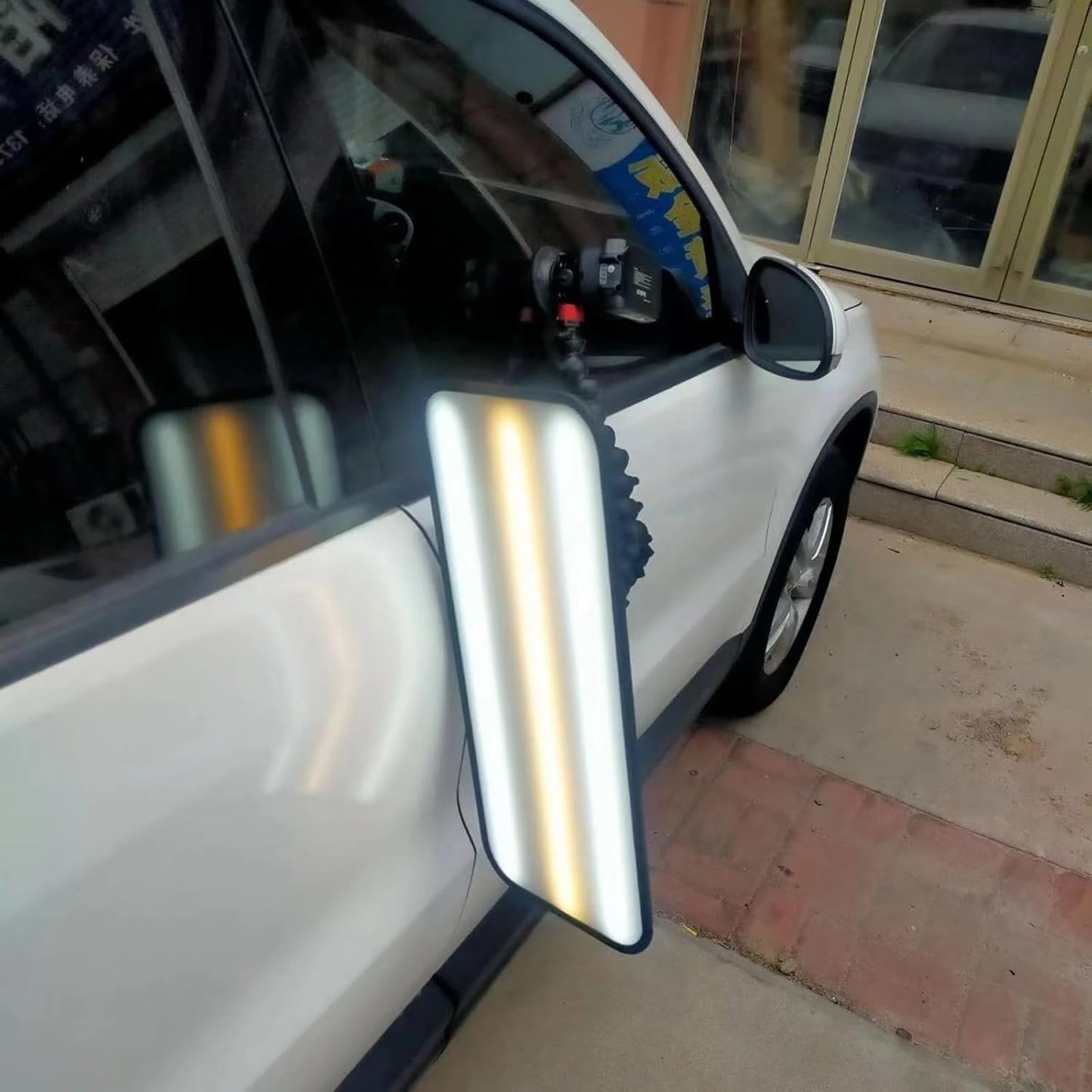 50*20cm Large Light Panel Car Dent PDR Light, Optional With Two 3000 MAh Batteries And A Fast Charging Dock ,9 Light Styles Adjustment, Paintless Dent Repair Tool ,Car Dent Light Board ,Car Dent Tools