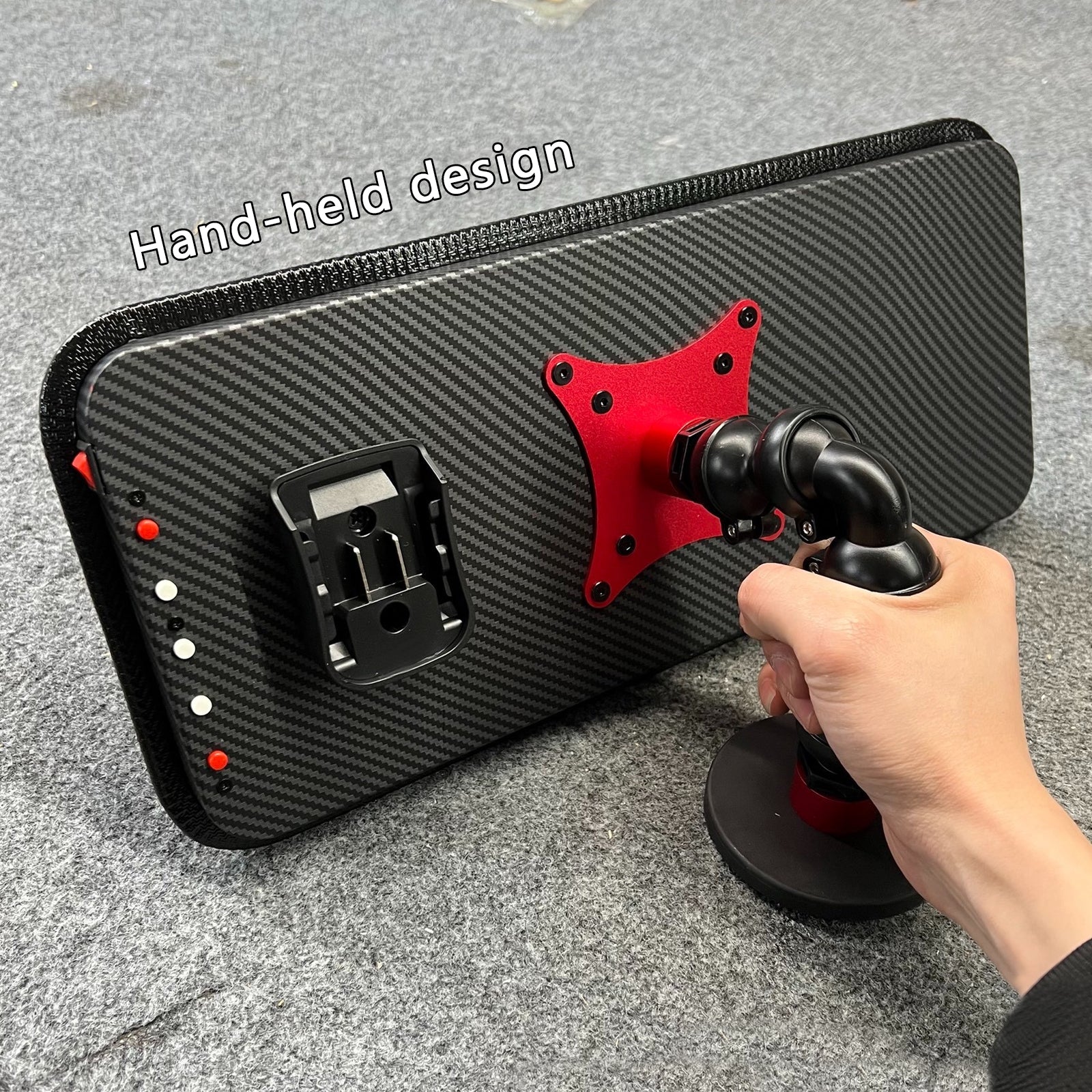 Auto Body Dent Detection Lamp With Adjustable Magnet Holder Small Paintless Dent Repair Tool Handheld Car Dent Reflective Board For Car Body Dent Removal