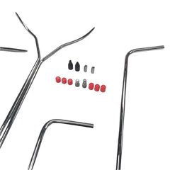 Carbon fiber handle quickly remove the hook that extends into the car door glass to repair the dent adjustable handle length