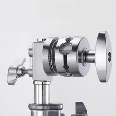 Heavy Duty Stainless Steel Stand Grip Head 4 Hole Diameter with 4mm, 11mm, 15mm, 16mm Mounting Universal Clip Suitable for C-Mou