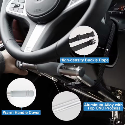 Durable Handicap Driving Hand Control, Adjustable Disabled Driving Handicap Aid Equipment, Convenient Driving Device, Custom Bag