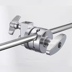 Heavy Duty Stainless Steel Stand Grip Head 4 Hole Diameter with 4mm, 11mm, 15mm, 16mm Mounting Universal Clip Suitable for C-Mou