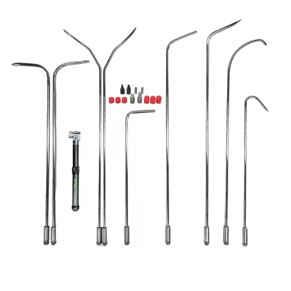 Carbon fiber handle quickly remove the hook that extends into the car door glass to repair the dent adjustable handle length