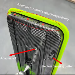 Heavy Duty PDR Car Dent Repair Tool Leveling Light Adjustable Move 60cm Shelf Light