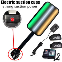 Car Dent PDR Light With Electric Suction Cups, 9 Light Styles Adjustment,Optional With Two 6000 MAh Batteries And A Fast Charging Dock, Paintless Dent Repair Tool