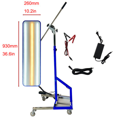 Heavy Duty PDR Light Panel ,Includes Light Board、Spring Cable, Battery Clamp, 110V-220V To 12V AC Power Adapter, 19mm Magnetic Connector