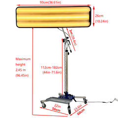 Professional PDR Paintless Dent Repair Leveling Lamp Stand, With A Freely Adjustable Shelf Light，Portable Storage